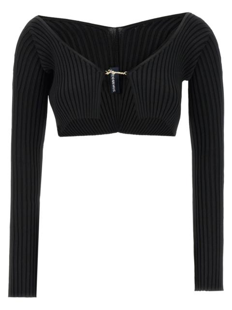 Jacquemus Women 'Le Maille Pralu' Cropped Cardigan