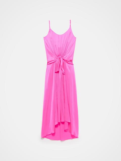 JW Anderson KNOTTED WAIST LONGLINE DRESS IN PINK