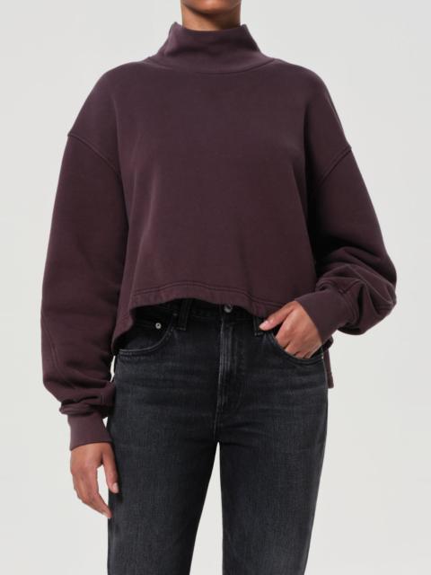 AGOLDE ISRA SWEATSHIRT IN ROOT