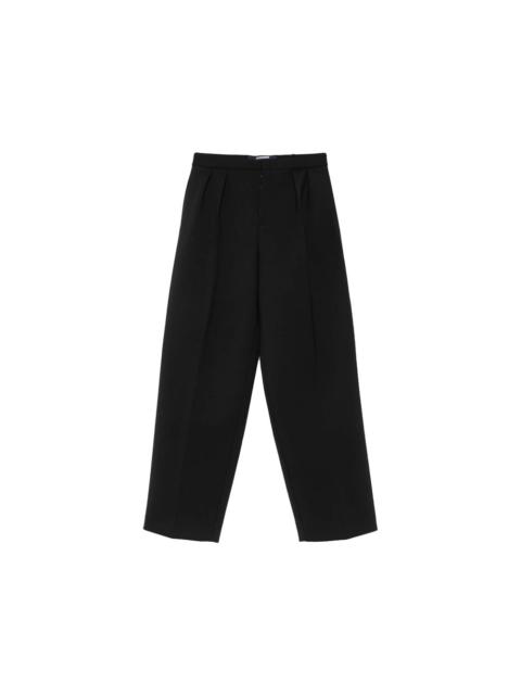 JACQUEMUS Jacquemus Black Trousers - Wide-Leg Trousers Men