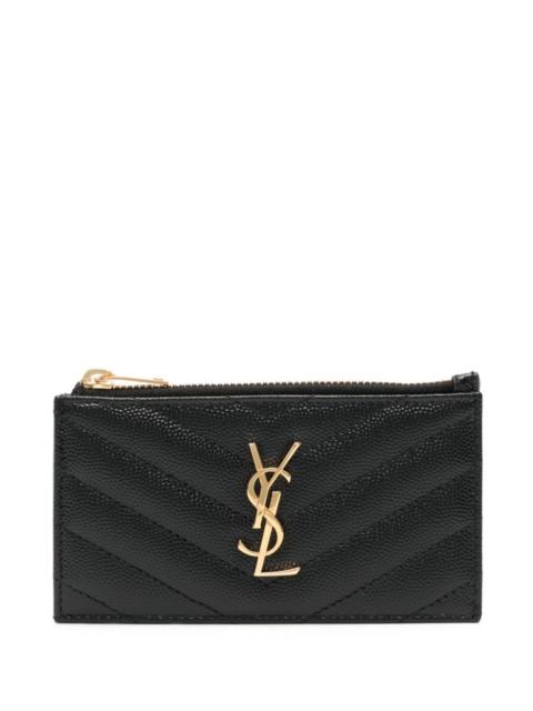 SAINT LAURENT Saint Laurent Cassandre Card Holder Black