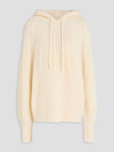 GUEST IN RESIDENCE Cable-knit merino wool-blend hoodie
