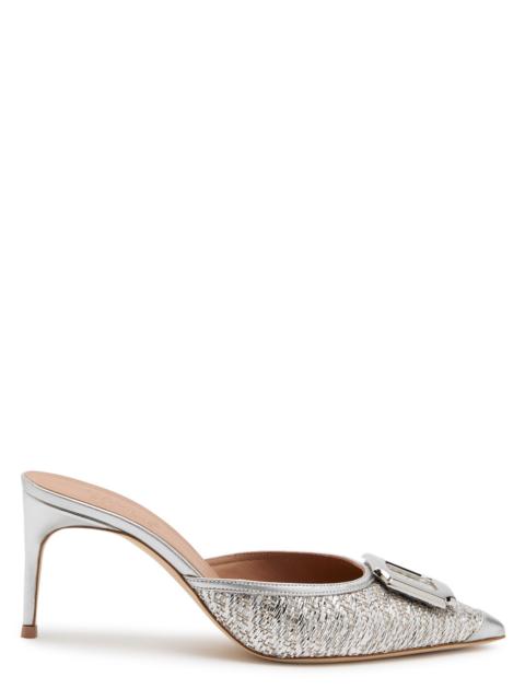 MALONE SOULIERS Malone Souliers Mona 70 Metallic Raffia Sandals