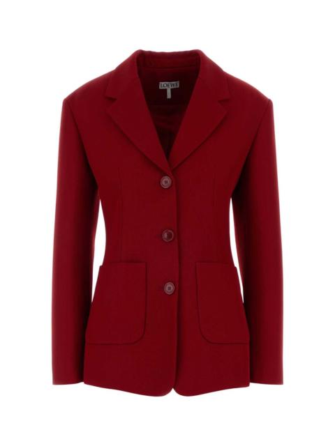Loewe Loewe Women Red Wool Blend Blazer
