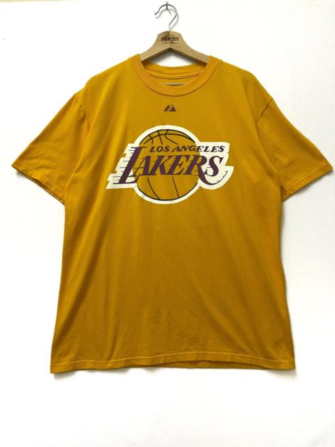 Other Designers Majestic - Los Angeles Lakers Bynum T-shirt Yellow Large