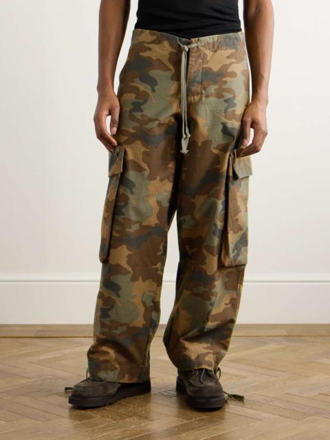 Greg Lauren $935 Greg Lauren Wide-Leg Camo Cargo Pants