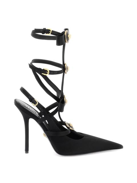 Versace Slingback Pumps With Gianni Ribbon Bows Women