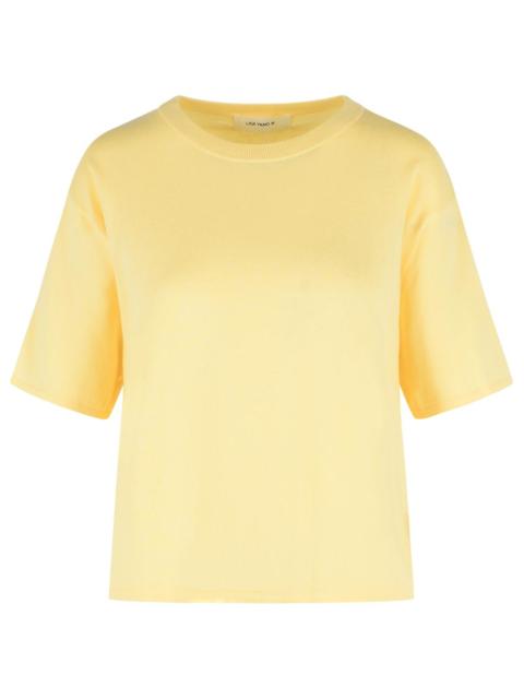 LISA YANG Lisa Yang 'RUBIE' Cotton And Lemon Cashmere T-shirt