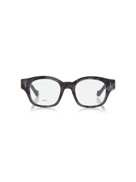 Loewe Anagram Square-Frame Acetate Glasses black