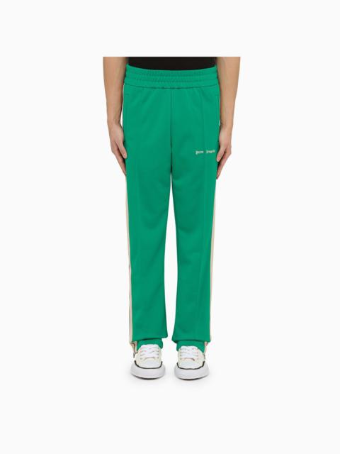 Palm Angels Green Jogging Trousers With Bands