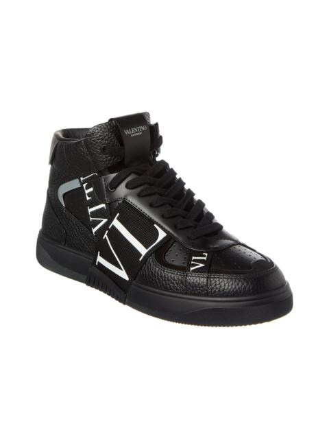 Valentino Valentino VLTN Leather High-Top Sneaker