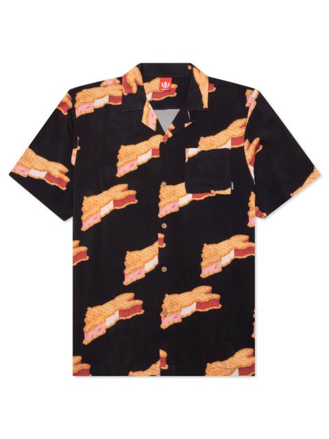 ICECREAM BASS S/S WOVEN - BLACK