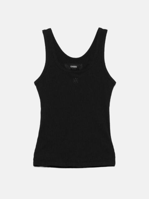 AMIRI Black MA Embroidery Tank Top