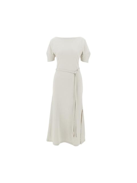 Lemaire OFF-THE-SHOULDER JERSEY MIDI DRESS