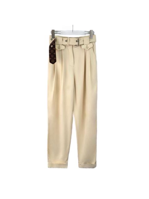 Louis Vuitton Louis Vuitton Beige Belt Logo Monogram Pants