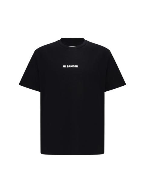 Jil Sander Jil Sander Men Crew-Neck Cotton T-Shirt With Printed Logo