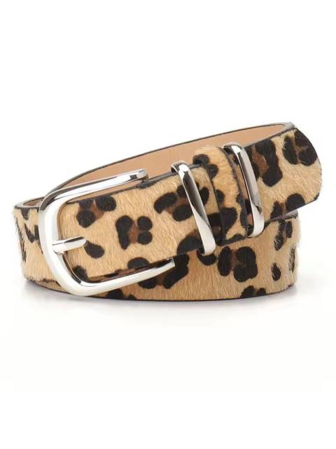 Other Designers Japanese Brand - Y2k cheetah print Pu Leather belt