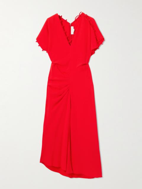 Victoria Beckham Crepe Midi Dress