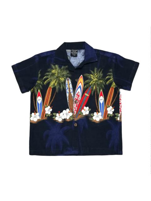 Vintage Hawaiian Shirt Favant Kids 5-6 Blue Colour
