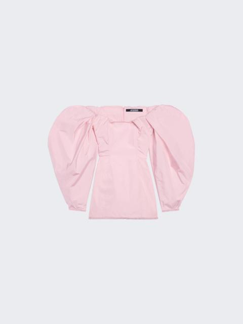 JACQUEMUS La Robe Taffeta Mini Dress Light Pink
