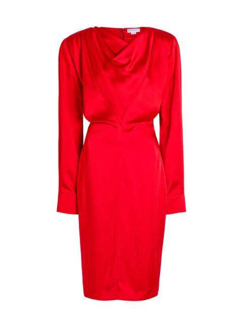 Stella McCartney Stella Mccartney Draped Satin-crepe Midi Dress