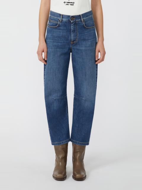 WEEKEND Max Mara Weekend Max Mara Caprile Tapered Crop Jeans in Navy at Nordstrom