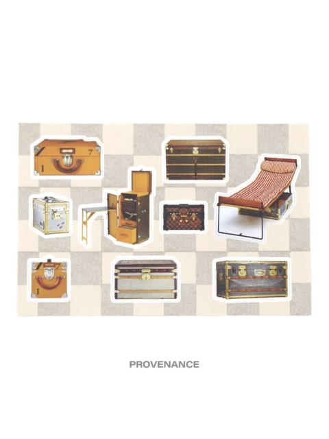 Louis Vuitton Louis Vuitton Sticker Postcard - Trunks Damier Azur