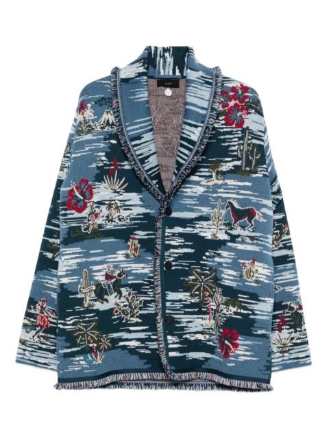 Alanui Alanui Fringed Patterned Cardigan