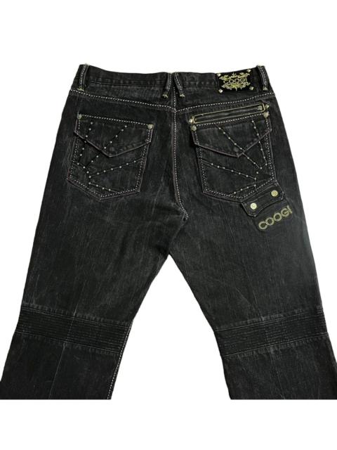 Other Designers 🔥RARE DESIGN‼️Vintage COOGI Gold Stud Baggy Jeans