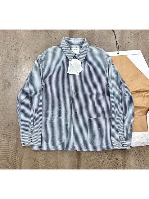 visvim VISVIM 22SS Coverall Hickory Dry Distressed Striped Jacket