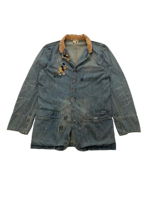 Other Designers ⚡️Vintage Mangrove design button patchwork jacket