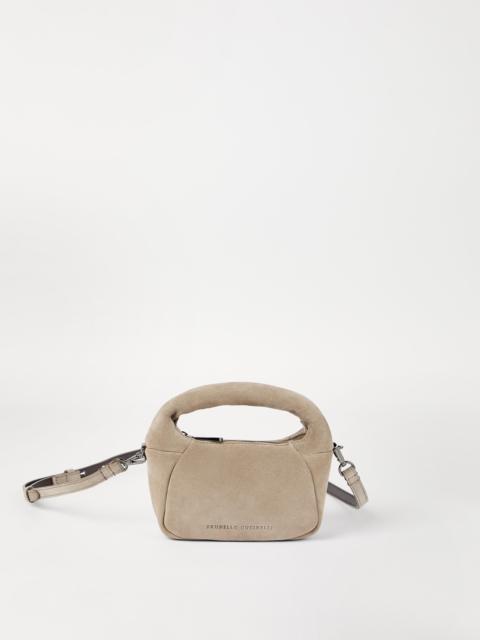 Brunello Cucinelli BC Duo mini hobo bag in suede