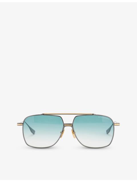 DITA DTS-100 Alkamx pilot-frame acetate sunglasses
