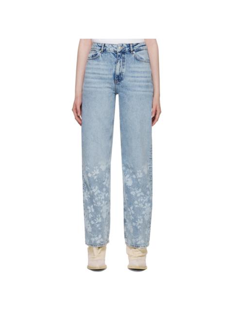 Holzweiler Blue Flower Print Jeans