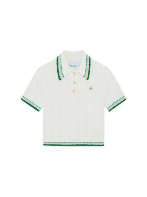 CASABLANCA Rib Boucle Polo Shirt