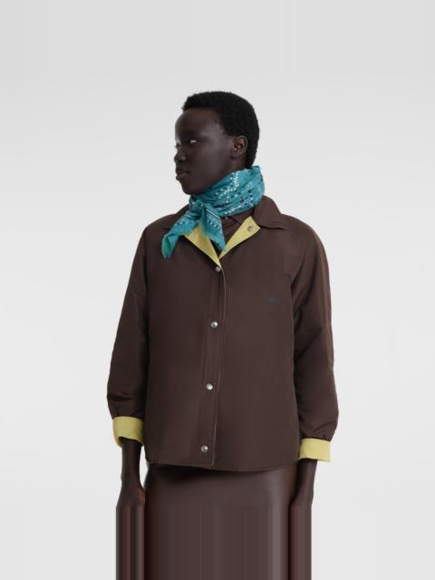 Longchamp French Bandana Stole Mint/Lagoon - Wool blend