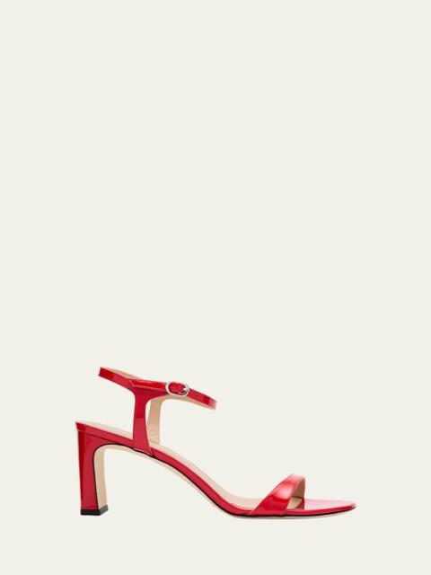 Stuart Weitzman Babette Patent Ankle-Strap Sandals