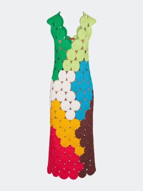 SIMONMILLER Muro Crochet Dress In Island Multi