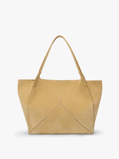 Victoria Beckham XL Victoria Tote In Sand Suede