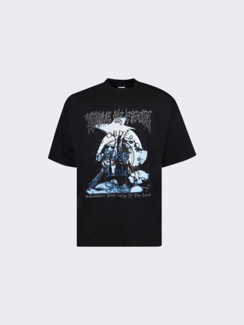 VETEMENTS Cof Filthy Secret Oversized Tee Washed Black