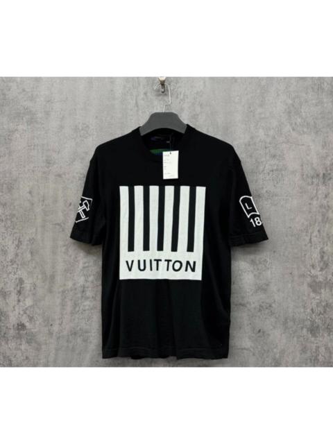 Louis Vuitton Louis Vuitton jacquard embroidered logo short-sleeved shirt