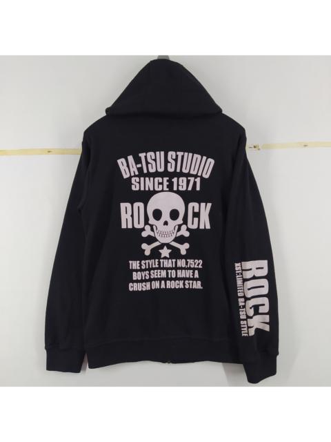 Other Designers Skulls - Ba-Tsu Studio Rock Style Big Backhit Buttons Zipper