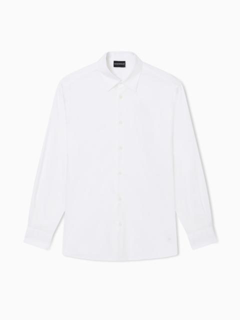 EMPORIO ARMANI STRETCH PIMA COTTON SHIRT