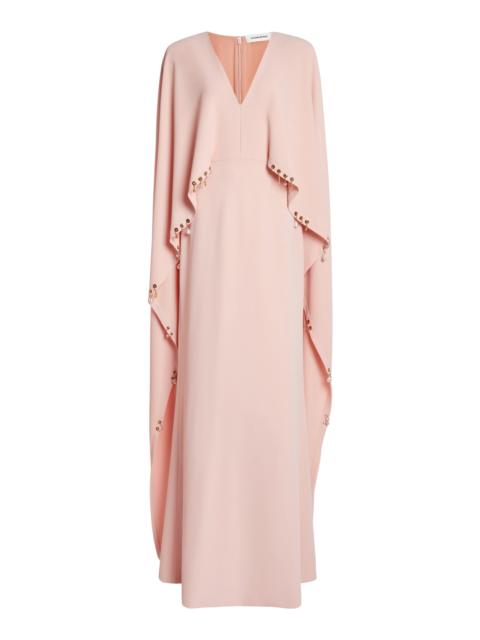 ZUHAIR MURAD Cady Kaftan Maxi Dress pink