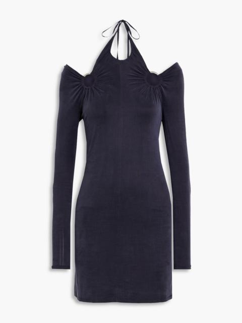 Dion Lee Cutout cupro-blend mini dress