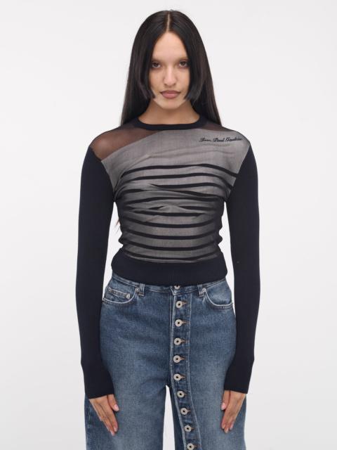 Jean Paul Gaultier Bi-Material Top