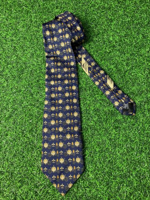 Other Designers Italian Designers - Longchamp Men’s Neck Tie Monograms Abstract
