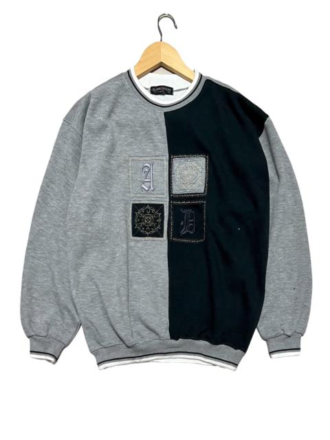 Other Designers Coloured Cable Knit Sweater - VINTAGE ALAIN DELON PARIS EMBROIDERY BIG LOGO SWEATSHIRT