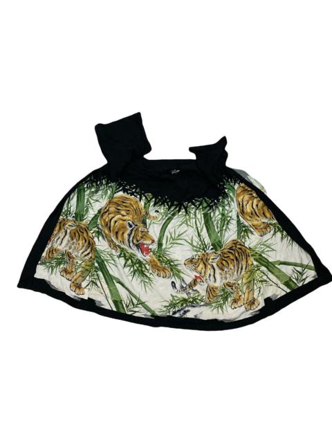 Other Designers Rare Tiger Bamboo Silk Cardigan Kimono