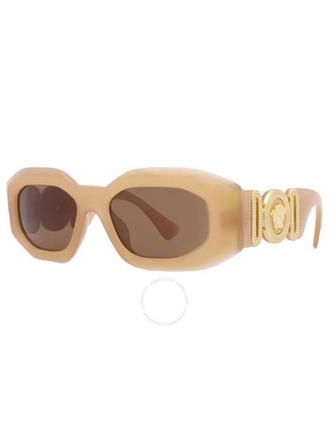 VERSACE Versace Brown Irregular Men's Sunglasses VE4425U 546773 53